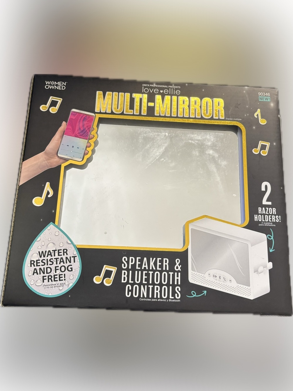 Love + Ellie Multi-Mirror with Bluetooth Speaker - for the shower
